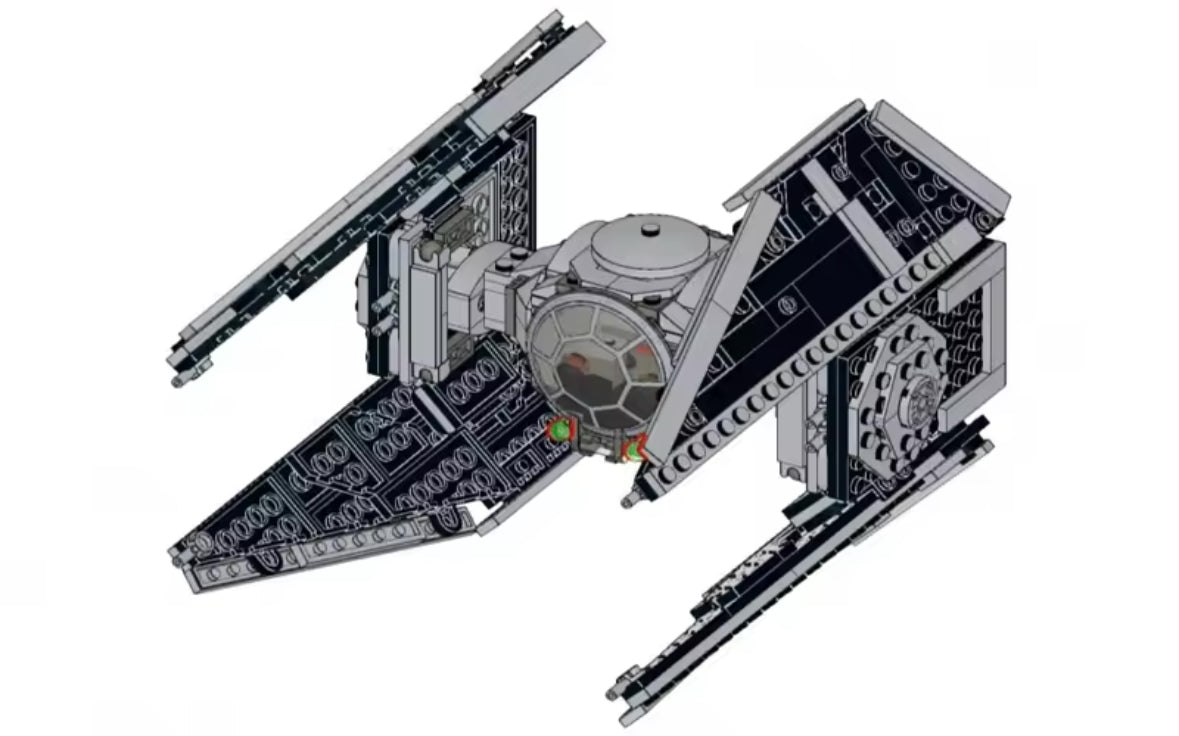 Star Wars 75154: TIE Striker space ship fighter jet