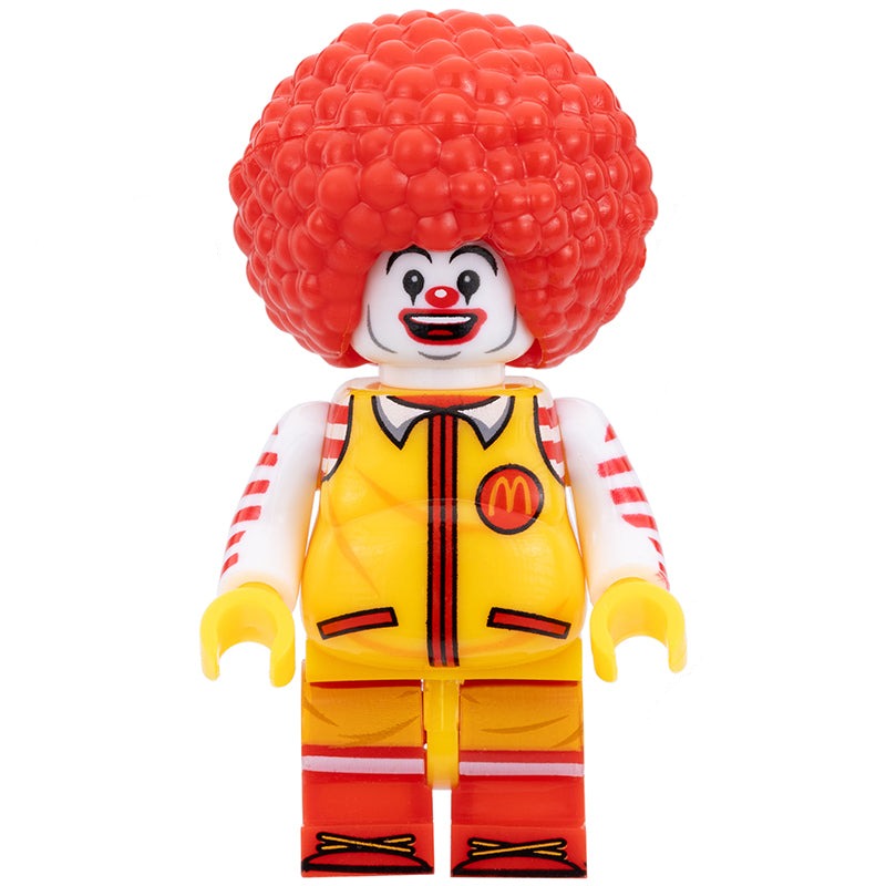 Fat Ronald McDonald Custom Fast Food Clown Icon Minifigure.