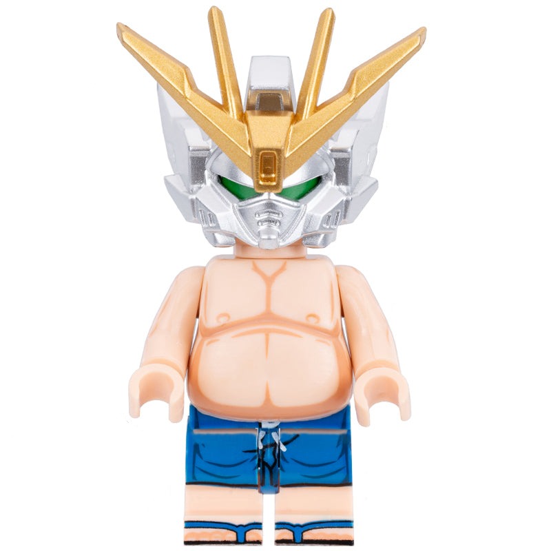Fat Gundam Custom Anime Minifigure.