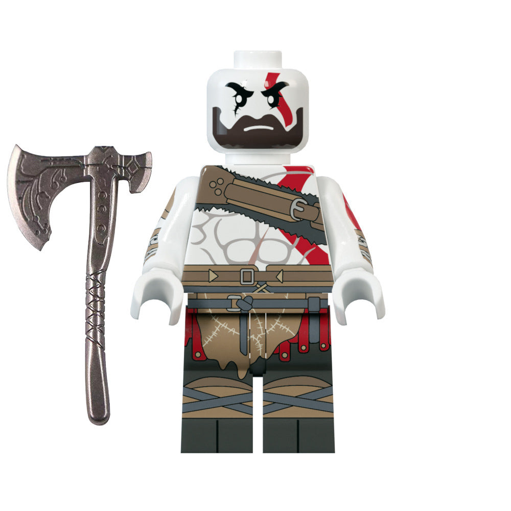 Kratos God of War Video Game Minifigure.
