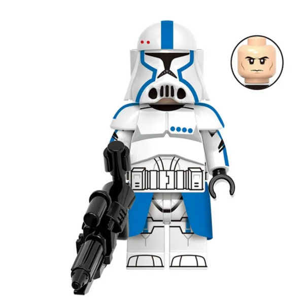 Heavy Blue Assault Trooper Custom Star Wars Minifigure.
