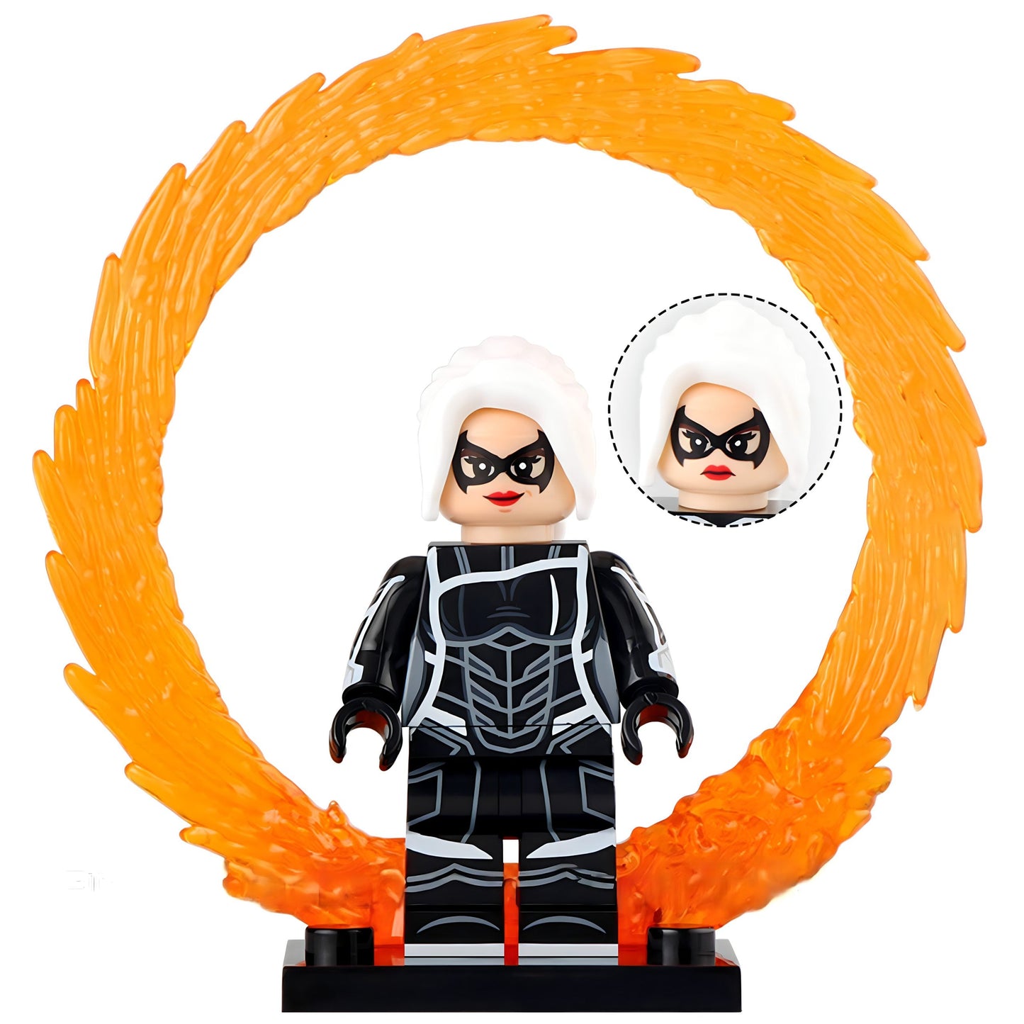Black Cat Custom Marvel Superhero Minifigure.