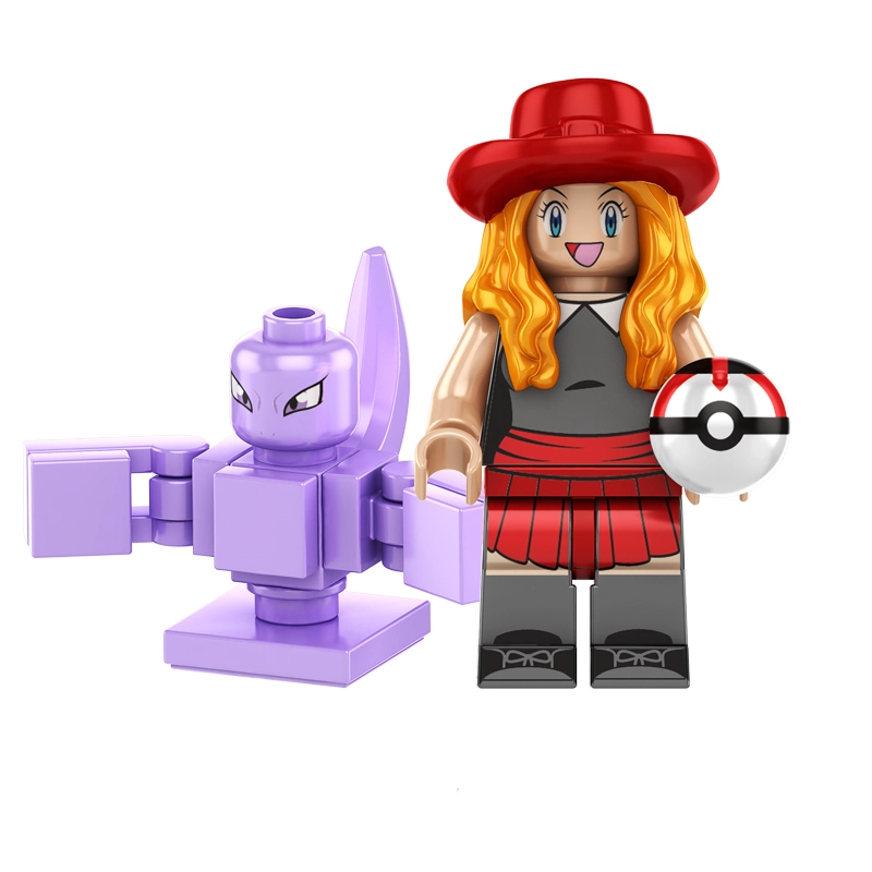 Serena with Mewtwo Pokemon Minifigure.