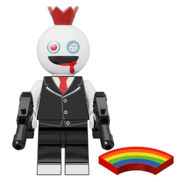 Blue Rainbow Friend (White) Custom Rainbow Friends Roblox Minifigure.