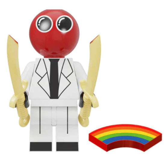 Red Rainbow Friend (Narrator) Custom Rainbow Friends Roblox Minifigure.