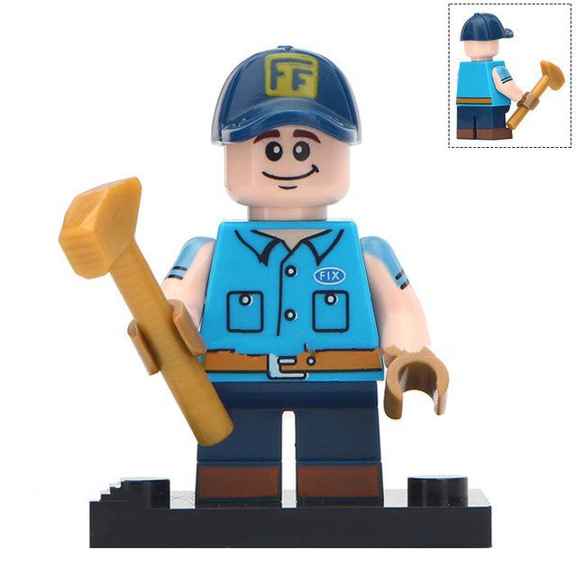 Fix-it Felix From Wreck-it Ralph Custom Minifigure.