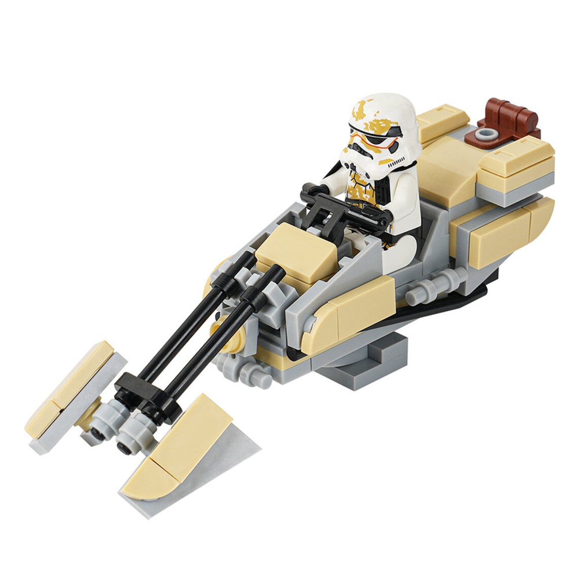 Zephyr-G Swoop Bike with Sandtrooper Star Wars MOC.