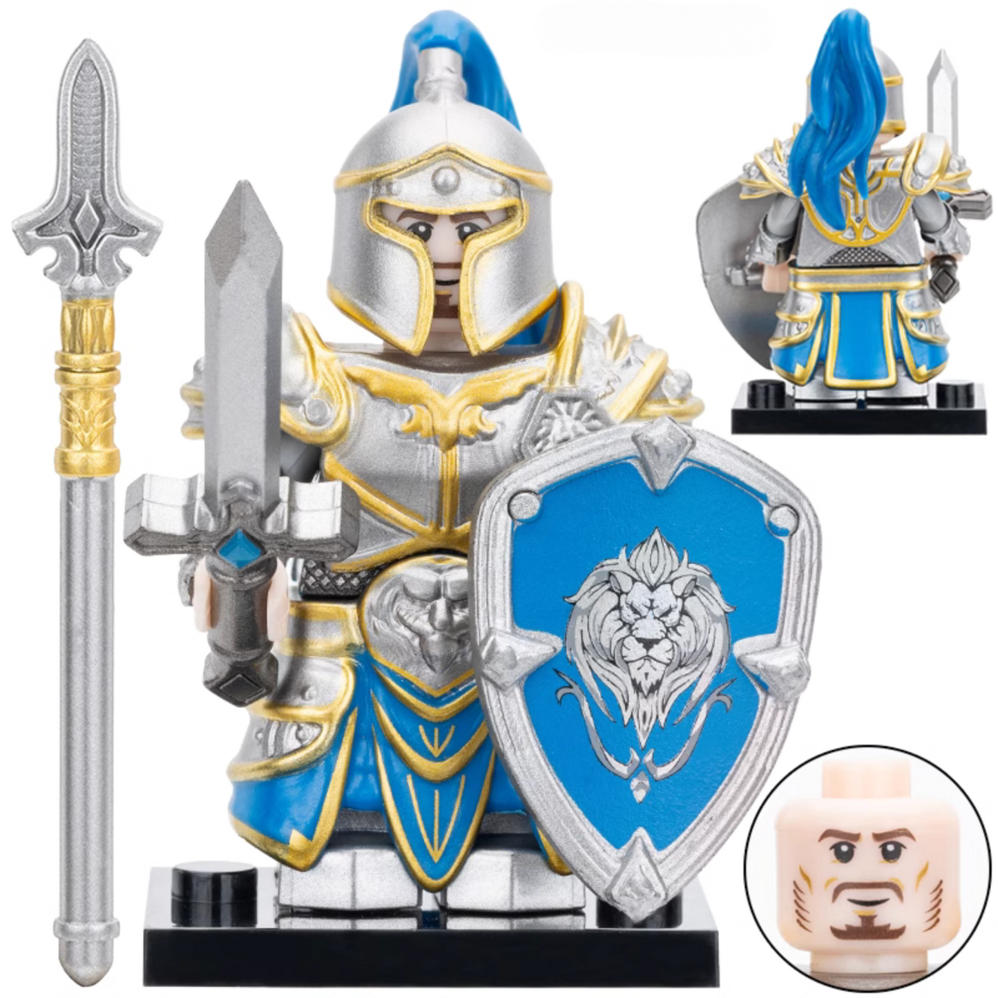Stormwind City Guard Custom World of Warcraft Minifigure.