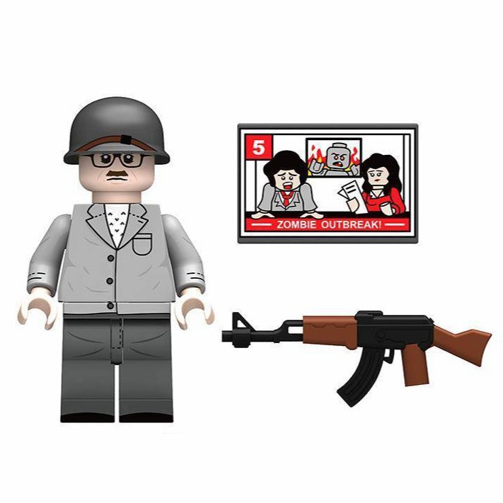 President Zombie Apocalypse Custom Horror Minifigure.