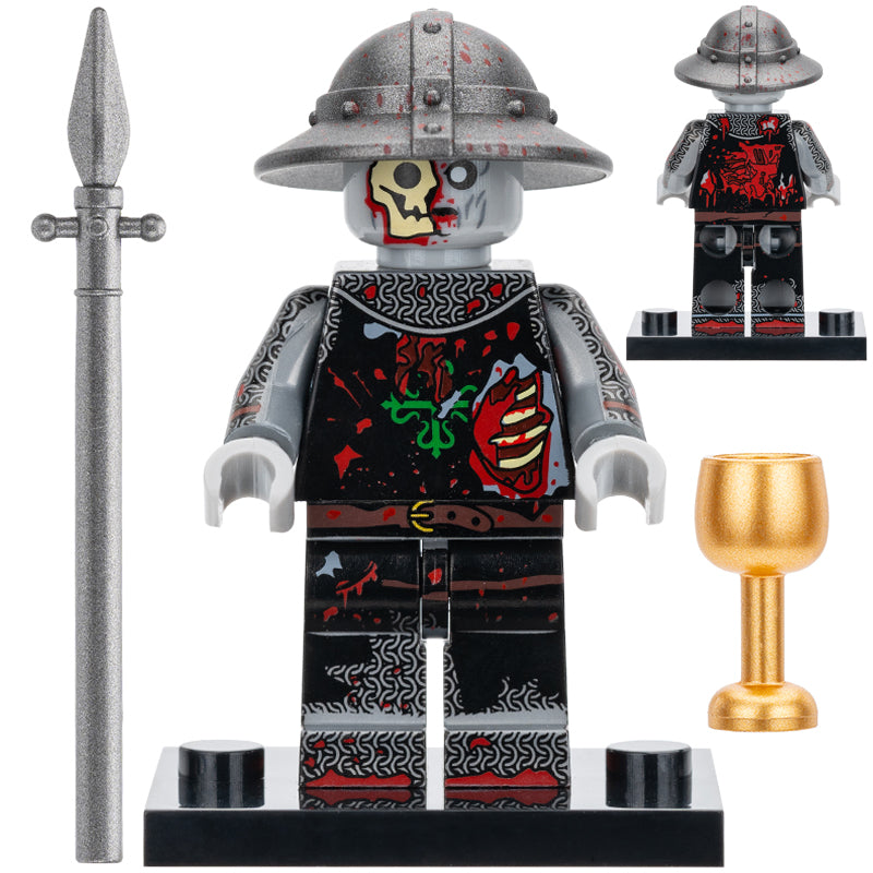 Crusaders Soldier Zombie Custom Horror Minifigure.