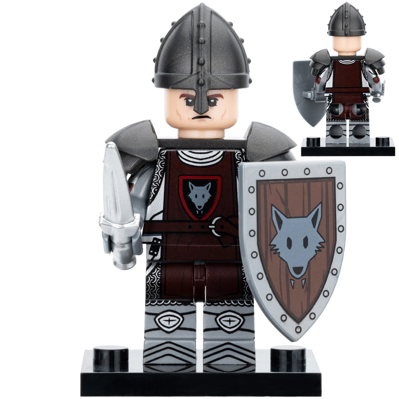 Medieval Wolfpack Warrior Custom Military Minifigure.