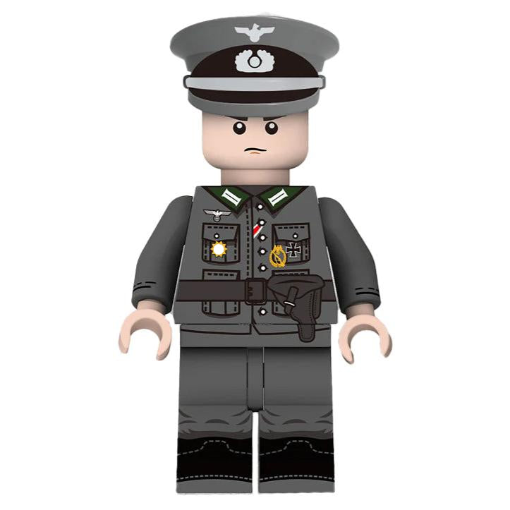WW2 German Officer Soldier Custom Minifigure.