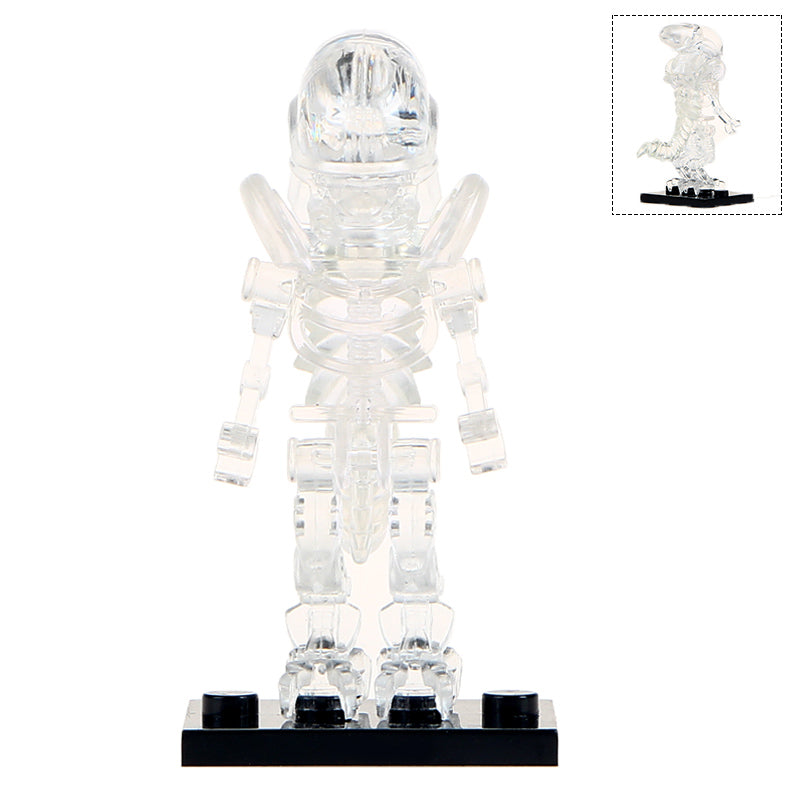 Transparent Alien Xenomorph Custom Minifigure.