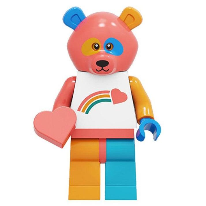 Rainbow Bear Costume Custom Minifigure.