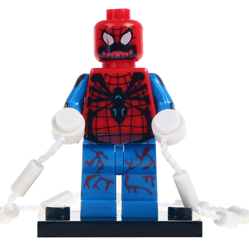 Carnage Spider-Man Custom Marvel Superhero Minifigure.
