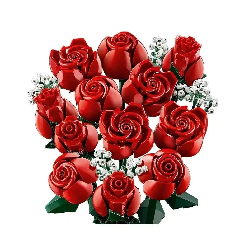 Kaufen Sie Bouquet Rose Bausteine ​​Sets, künstliche Blumen für Home Dec –  LittleBlockShop