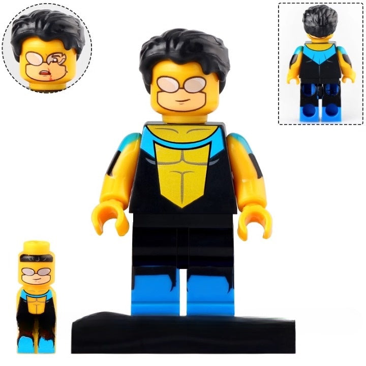 Invincible (Mark Grayson) from Invincible Custom Image Universe Superhero Minifigure.