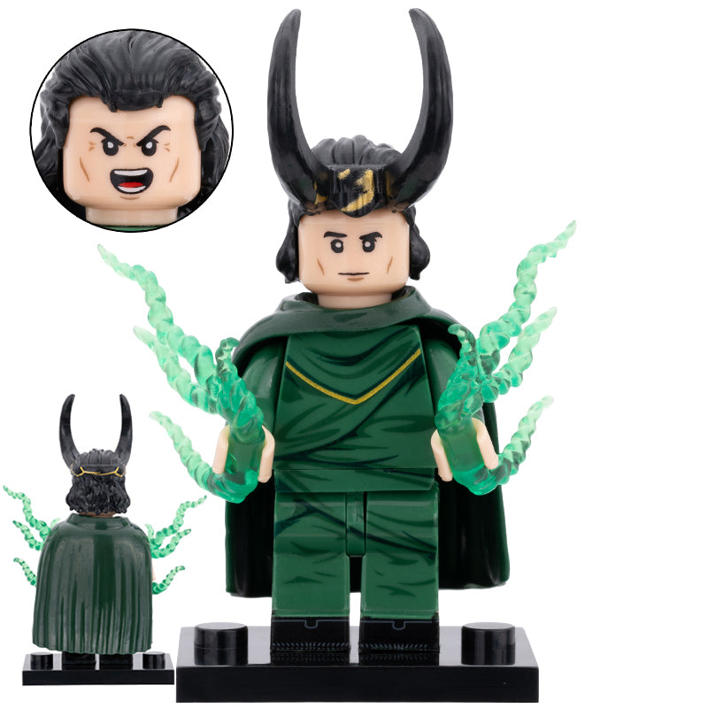 Loki Custom Marvel Superhero Minifigure.
