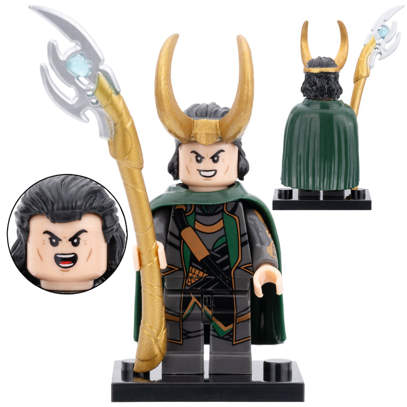Loki Custom Marvel Superhero Minifigure.