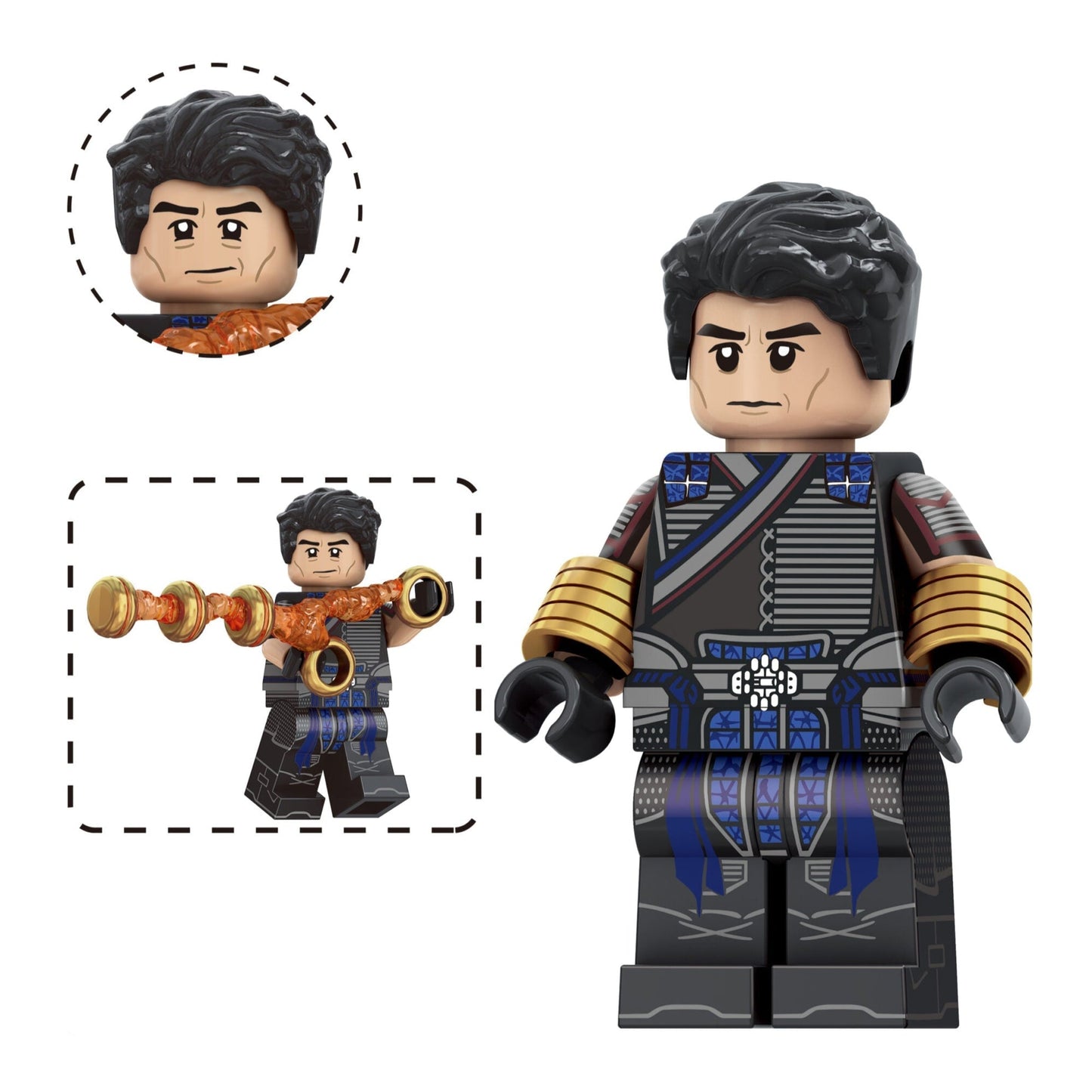Xu Wenwu (Shang-Chi) Custom Marvel Superhero Minifigure.
