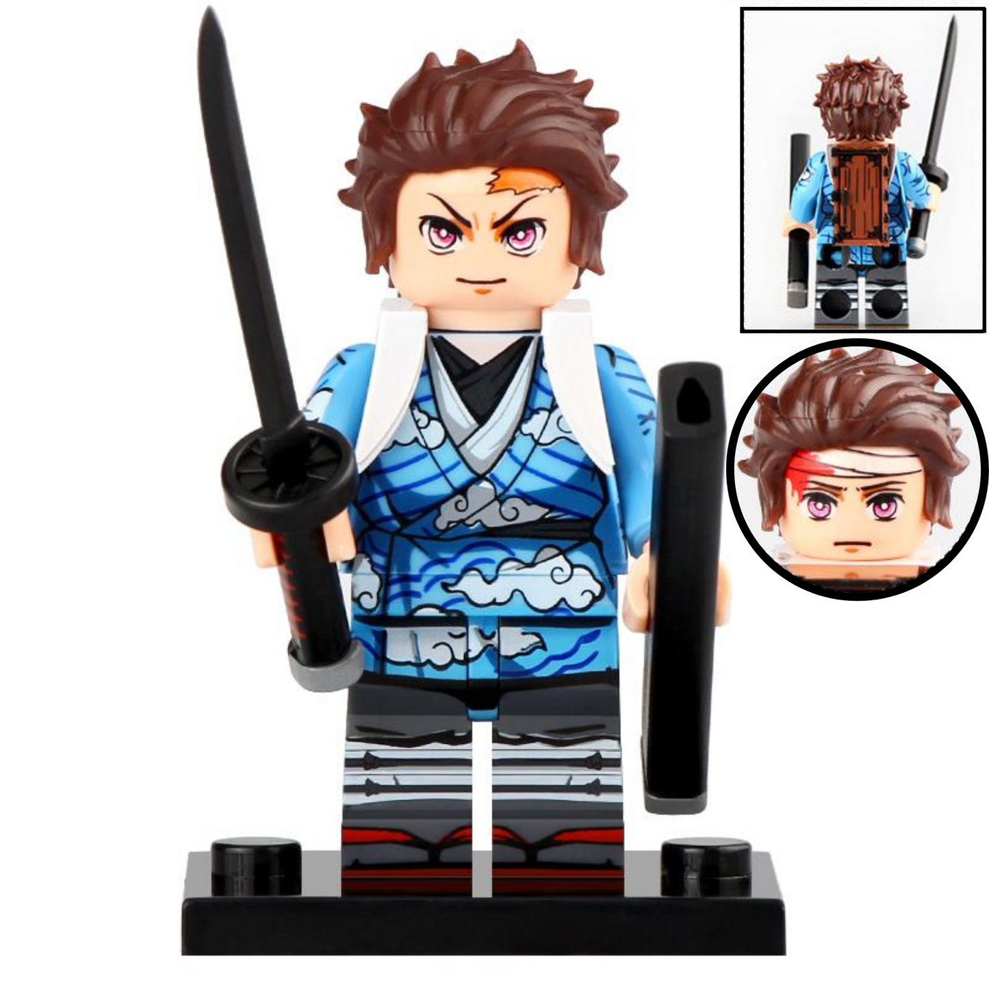 Tanjiro Kamado From Demon Slayer Custom Anime Minifigure.