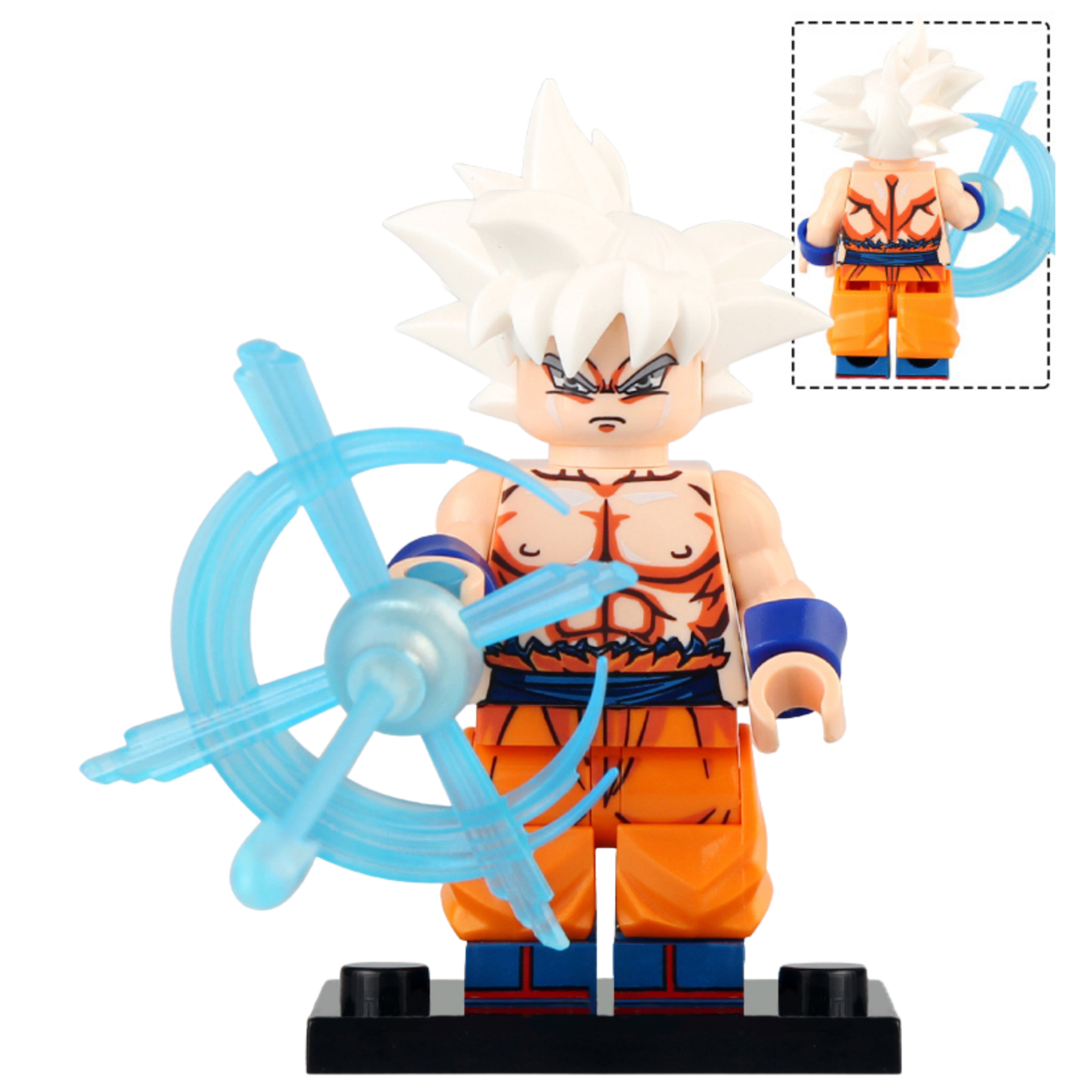 Figurine DBZ U103 : Sangoku (Goku) Style Légo - JLB Heroblocks - Dragon Ball Z Rare - Occasion