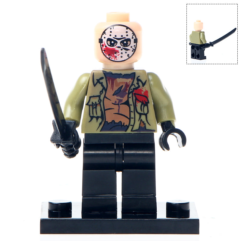 Jason Voorhees Horror Movie Custom Minifigure.