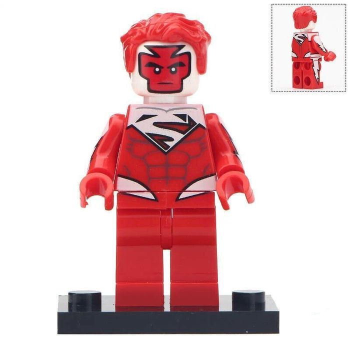 Superman Red Custom DC Comics Superhero Minifigure.