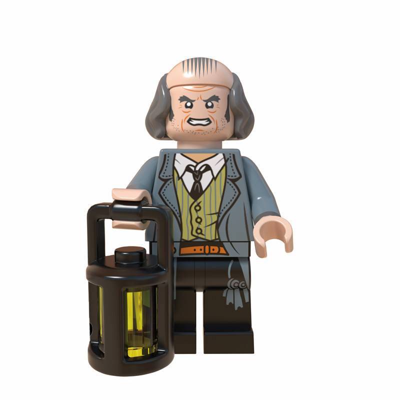 Argus Filch custom Harry Potter Series Minifigure Hogwarts Caretaker.