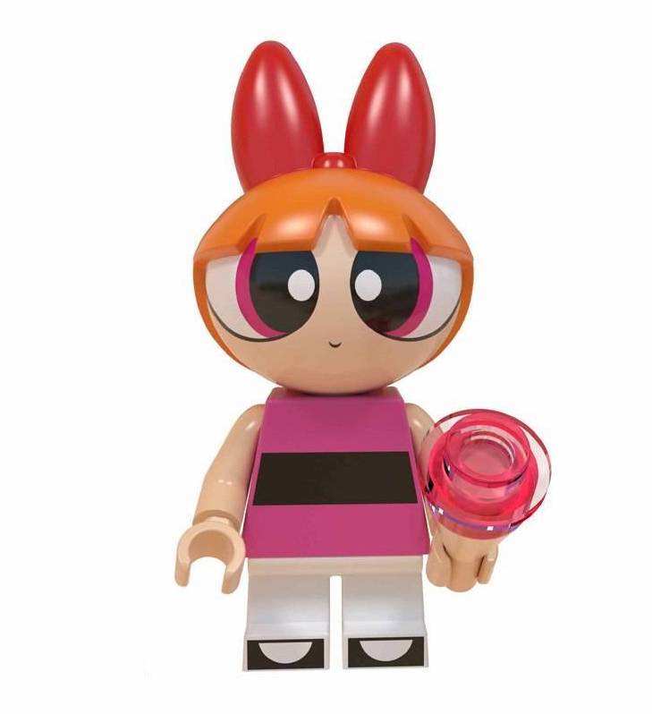 Blossom The Powerpuff Girls Custom Minifigure.