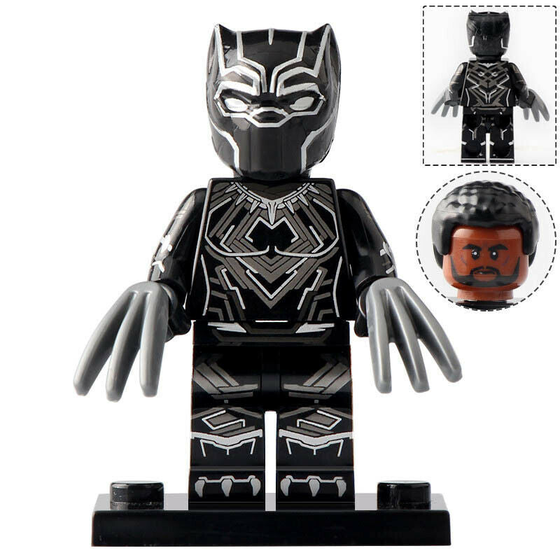 Black Panther (Avengers Endgame) Custom Marvel Superhero Minifigure.