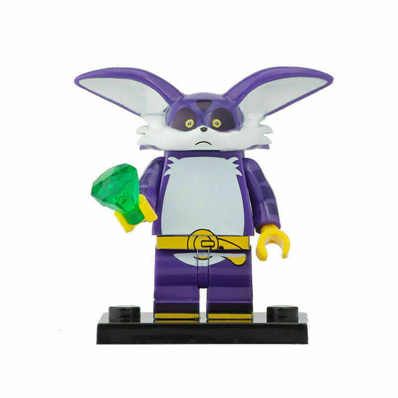 Big the Cat from Sonic the Hedgehog Custom Minifigure.