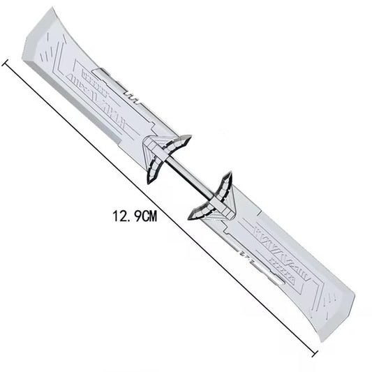 Thanos Double-Edged Sword Custom Marvel Superhero Minifigure Accessory.