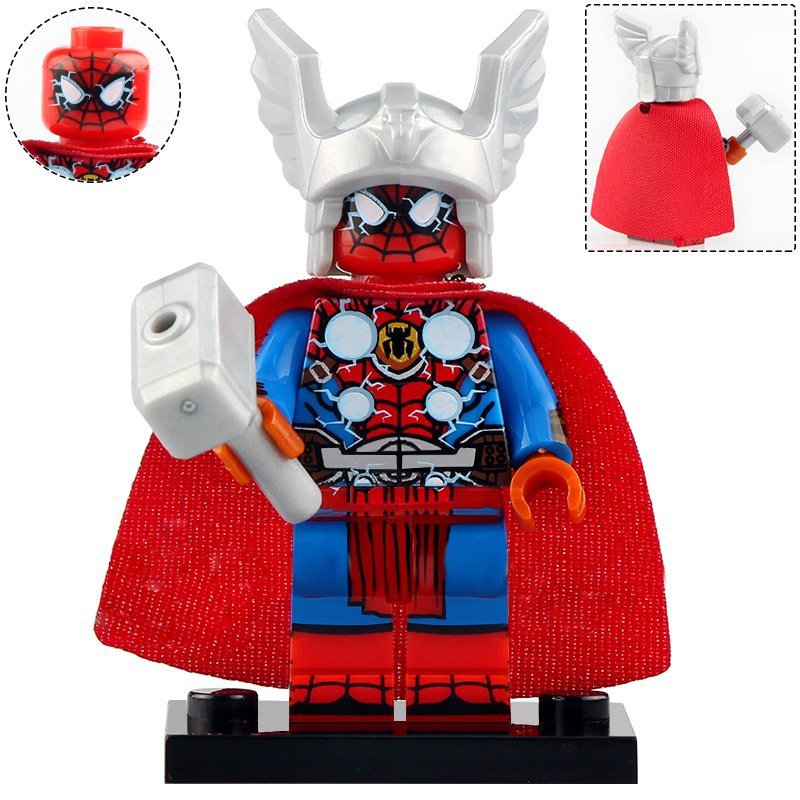 Spider-Thor Spider-Man Custom Marvel Superhero Minifigure.
