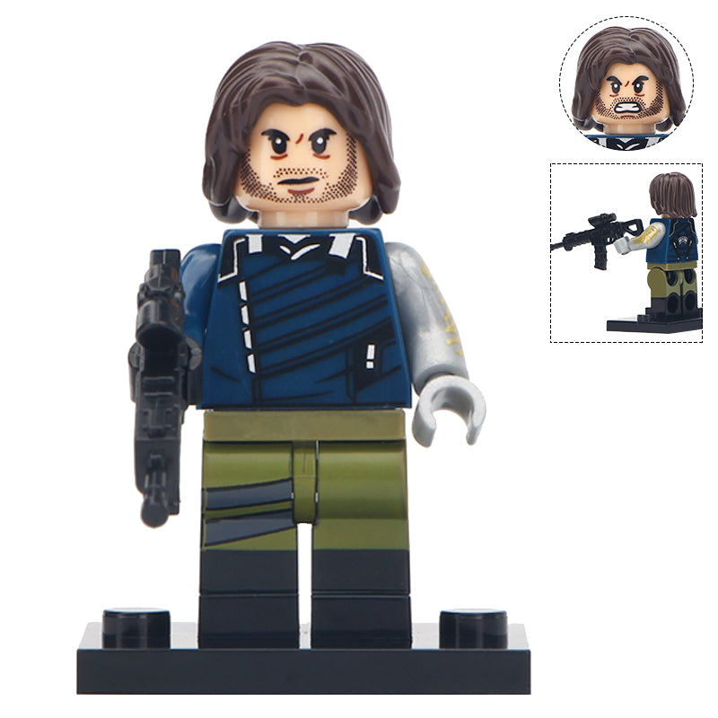 Winter Soldier Custom Marvel Superhero Minifigure.