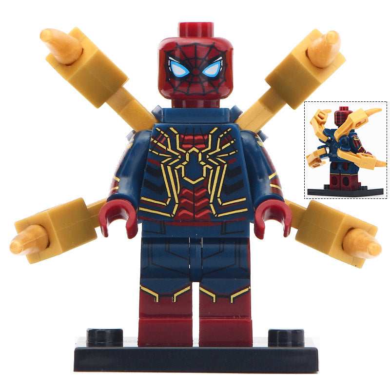 Spider-Man Iron-Spider Custom Marvel Superhero Minifigure.