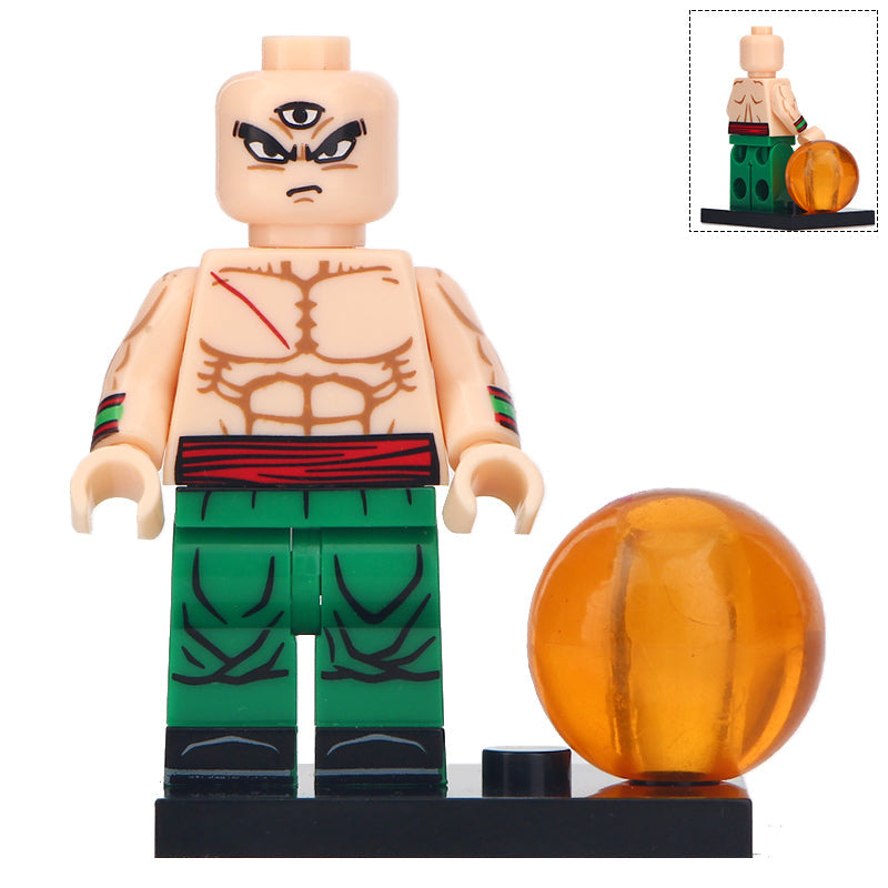 Tien Shinhan from Dragon Ball Z custom made Minifigure.