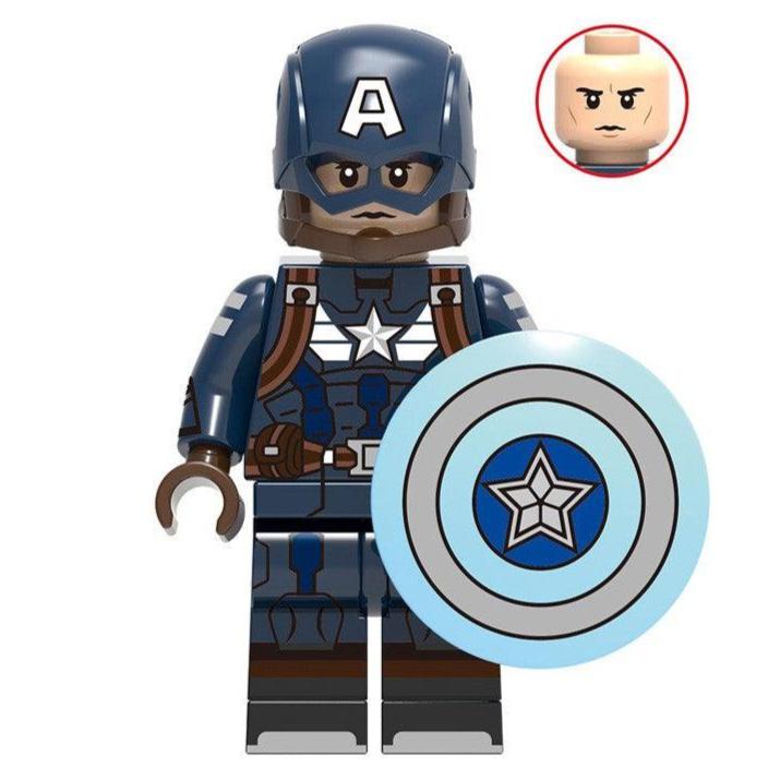 Captain America Stealth Custom Marvel Superhero Minifigure.