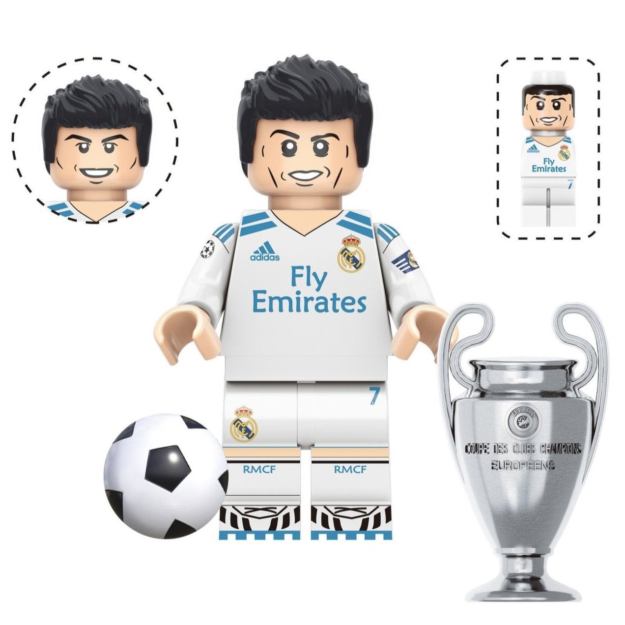 Toy Lego Ronaldo Minifigure Football Minifigures Player Soccer