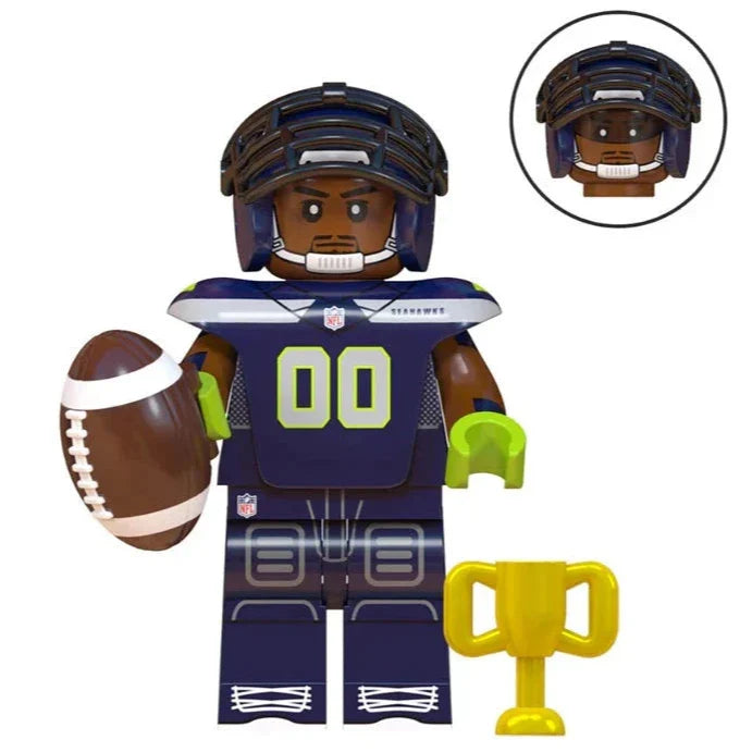 Seattle Seahawks American Football Player Minifigure.