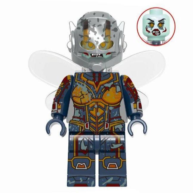Zombie Wasp Custom Marvel Superhero Horror Minifigure.