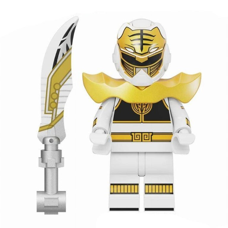 White Ranger Custom Power Rangers Minifigure.