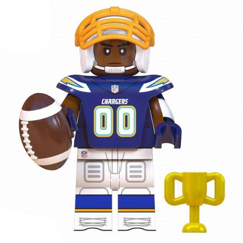 Los Angeles Chargers American Football Player Minifigure.