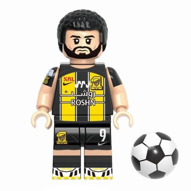 Karim Benzema (Al-Ittihad) Custom Football Player Minifigure.