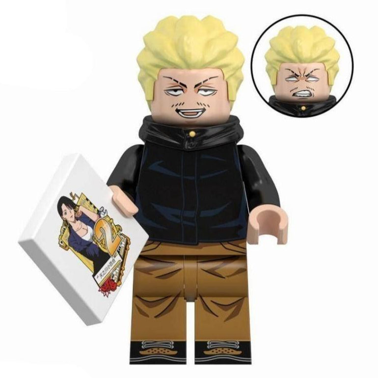 Hakari Kinji from Jujutsu Kaisen Custom Anime Minifigure.
