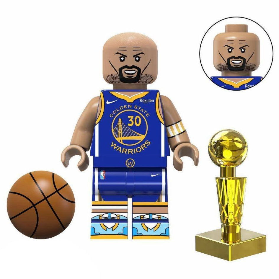 Stephen Curry Custom Basketball Star Minifigure.