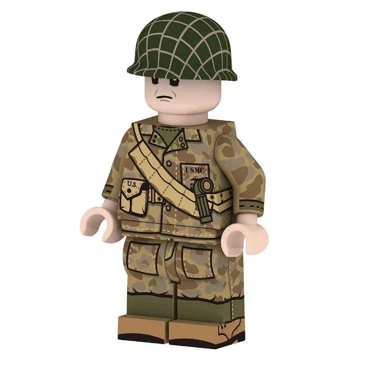 Figurine Soldat US Marines En Plastique - Échelle 1/35 - 10 Cm - Marque Panda - France 2021