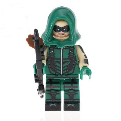 Green Arrow Custom DC Comics Superhero Minifigure.