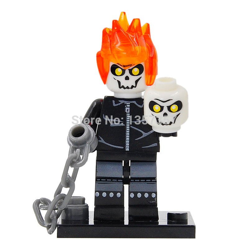 Ghost Rider Custom Marvel Superhero Minifigure.