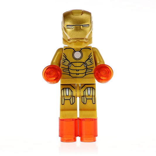 Iron Man Mark 21 Custom Gold Suit Marvel Superhero Minifigure